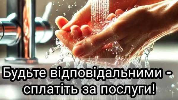 Друзі, ми нагадуємо про важливість своєчасної оплати рахунків за послуги